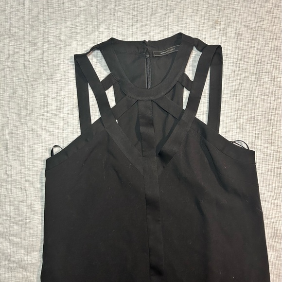 BCBG Maxazria Dress Size‎ Small Black Neck Detail Formal Casual - Picture 2 of 7
